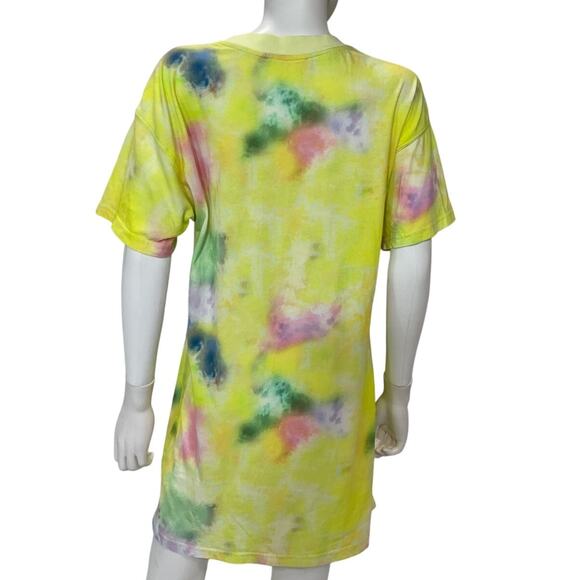 Alice + Olivia Boxy Beachside Tie Dye Garner T Shirt Dress Size M - Picture 3 of 5
